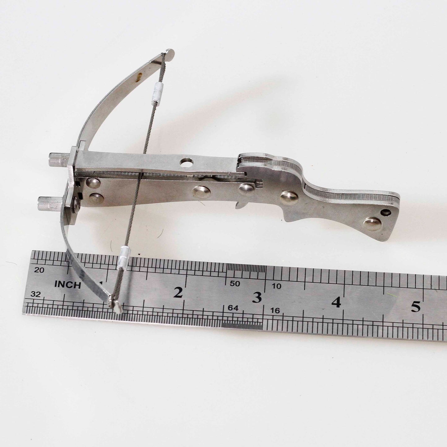 Mini Crossbow launch steel balls or Toothpick Stainless Steel toy crossbow Outdoor play and rare gifts