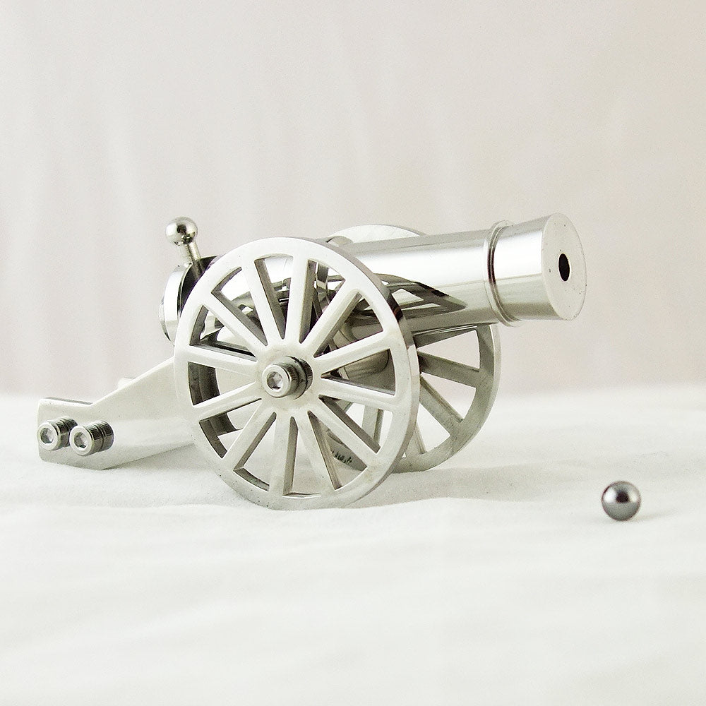 Mini Napoleon Cannon Metal Desktop Model Big Gun Artillery Kit for Collection