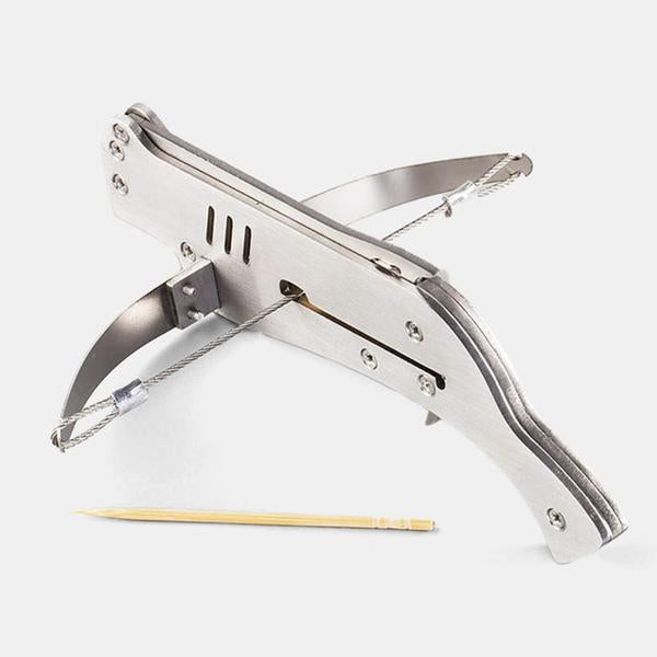 Toothpick Crossbows 6 Repeating Stainless Steel Mini Bow and Arrow