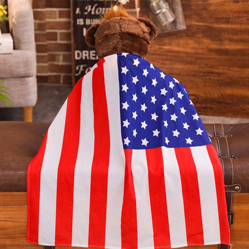 Trump Bear with Flag Cape and Sunglasses Donald Trump Merchandise Donald Trump Doll Trumpy Bear Donald Trump Gifts for Trump Supporters and Patriotic Americans