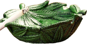 Resin ashtray is designed in a marijuana leaf foliage shape Rare and innovative products（Buy on Amazon free shipping）