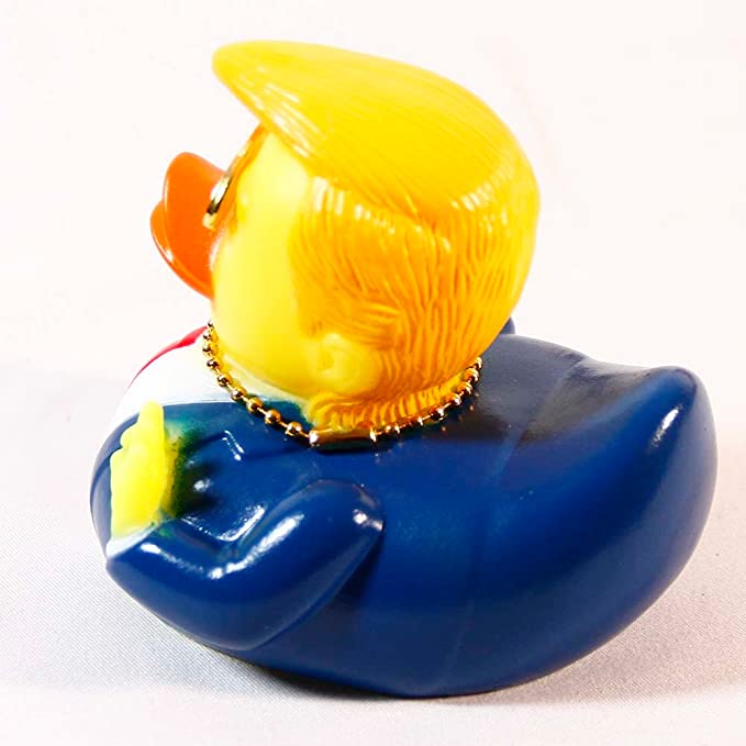 Rubber Ducks Car Duck Dashboard Decoration Trump Duck Squeak Toys Car Ornaments Car Décor Accessories (Buy on Amazon free Shipping)