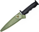 Rubber Dagger Prop Knife Harmless Safe Fake Knife with Army Green Scabbard Length 10.5 Inch