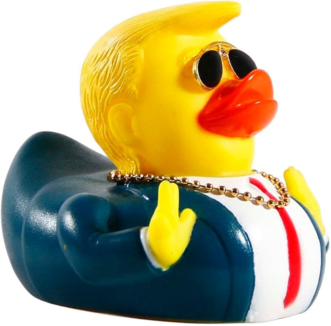 Rubber Ducks Car Duck Dashboard Decoration Trump Duck Squeak Toys Car Ornaments Car Décor Accessories (Buy on Amazon free Shipping)