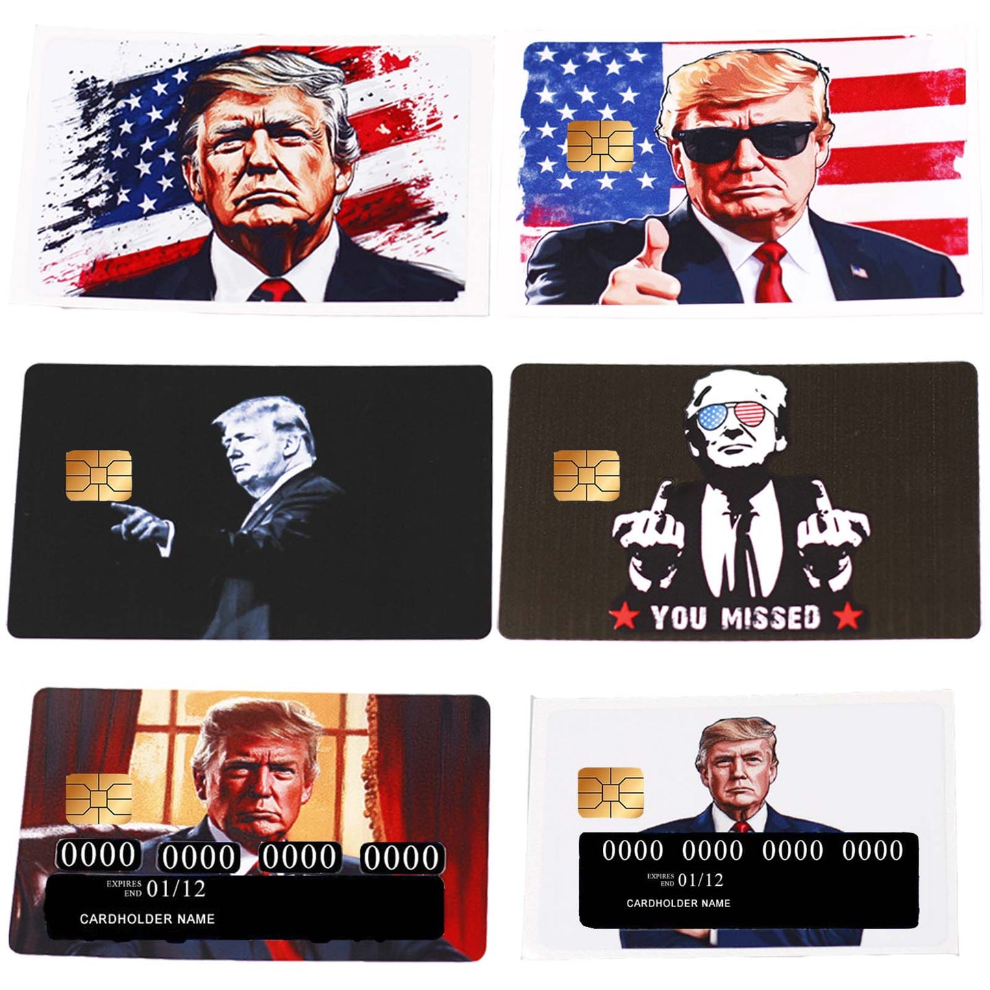 Donald Trump Credit Card Skin Trump Credit Card Sticker Trump Debit Card Skin Trump Card Skin Donald Trump Dredit Card Skin Credit Card Skins Debit Card Sticker Trump Credit Card Skins with Chip 9PCS