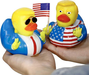 2 Pcs Trump Duck Trump Collection Car Décoration Trump Merchandise Donald Duck Car Dashboard Decorations Funny Rubber Ducks Donald Trump Duck