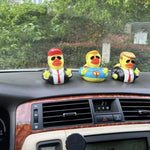 Rubber Ducks Car Duck Dashboard Decoration Trump Duck Squeak Toys Car Ornaments Car Décor Accessories (Buy on Amazon free Shipping)