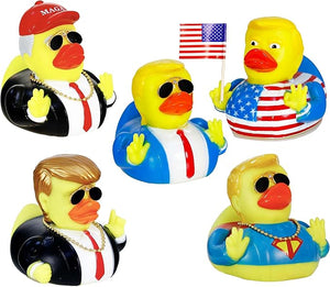 2 Pcs Trump Duck Trump Collection Car Décoration Trump Merchandise Donald Duck Car Dashboard Decorations Funny Rubber Ducks Donald Trump Duck