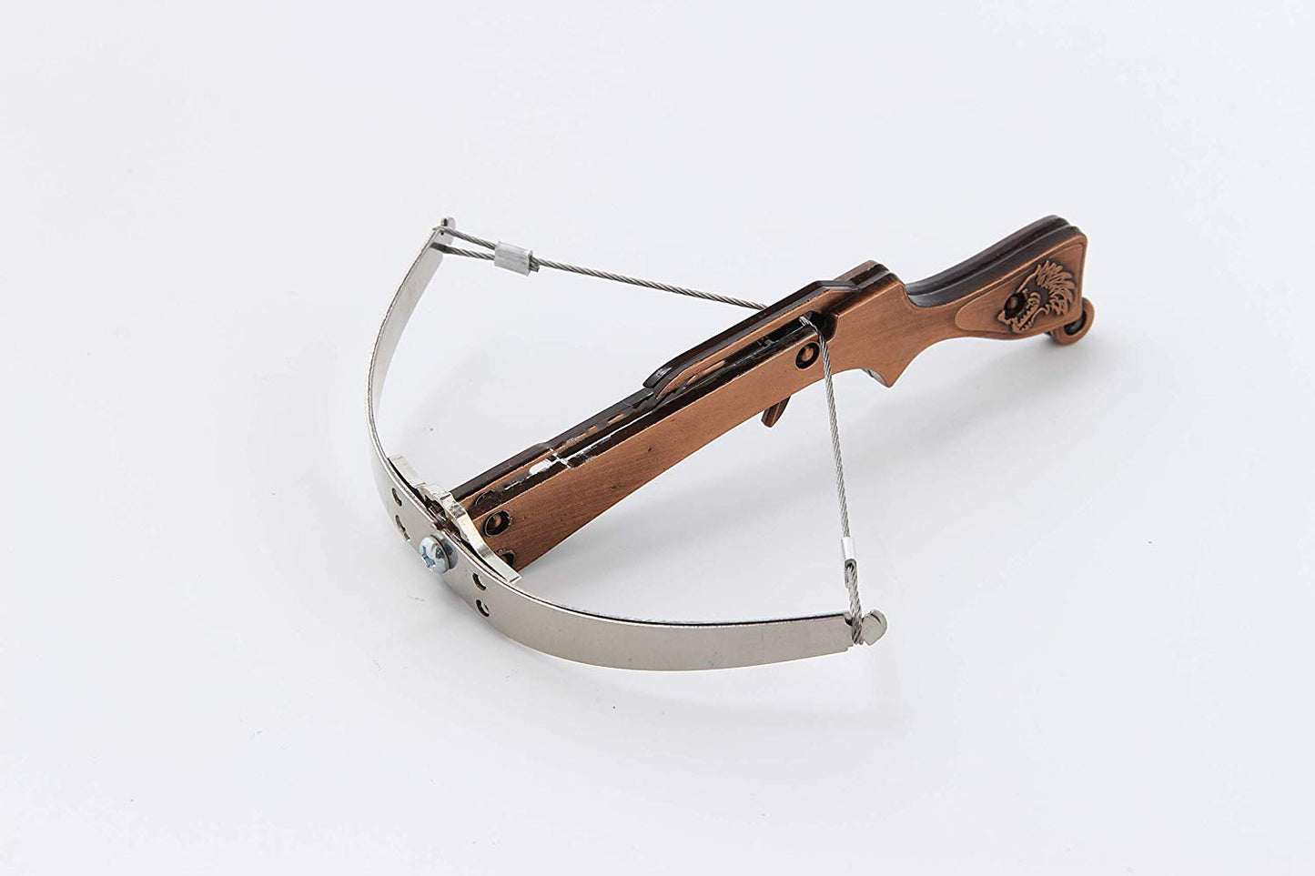 Mini Crossbow Stainless Steel Bow Piece Zinc Alloy Body 6 Pounds Pull