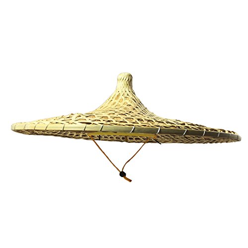 Bamboo Hat China Guangdong Local Characteristics Hand-woven Large Conical Hats Sun Hat 21 Inch