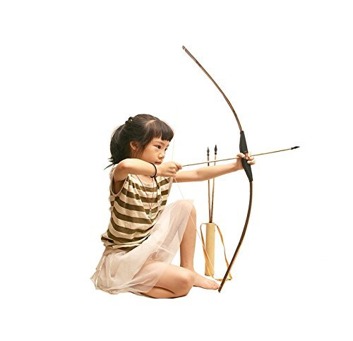 Bow and Arrow for Kids Out Door Play Toy Black 23.6 inch - sunhilltoy
