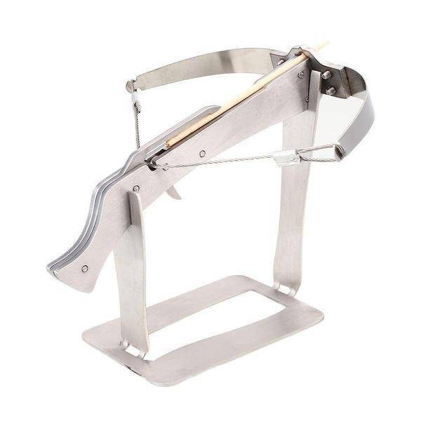 Double Bows  Powerful Mini Stainless Steel Crossbow Toothpicks Arrow Bow Kids Shooting