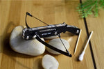 High Quality Mini Crossbow Toothpick Cross Arrow Bow  Metal Ornaments Outdoor Hunting Toy