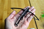 High Quality Mini Crossbow Toothpick Cross Arrow Bow  Metal Ornaments Outdoor Hunting Toy