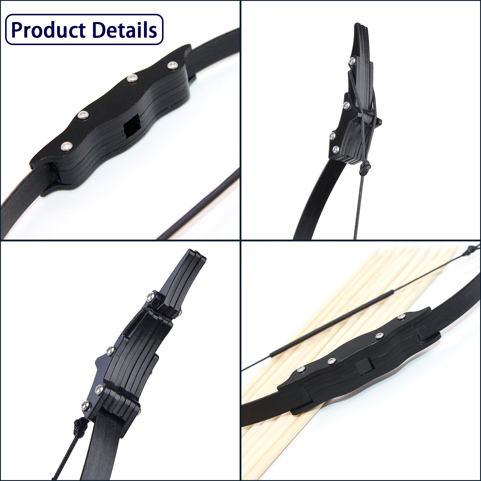 Mini Archery Bow and 10 Arrow Set Mini Recurve Bow Mini Double Aiming ...