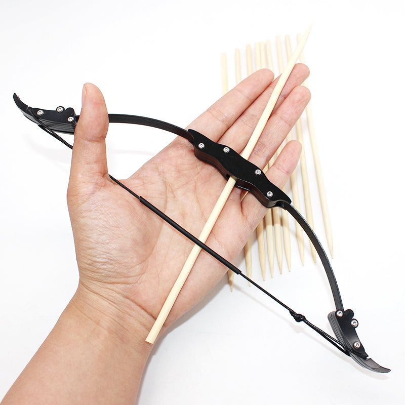 Mini Archery Bow and 10 Arrow Set Mini Recurve Bow Mini Double Aiming Bow