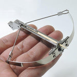 Mini Crossbow Stainless Steel Toothpicks Arrow Bow 3 Pull Options with 200 Bamboo Sticks Kids Rare Toy and Gifts