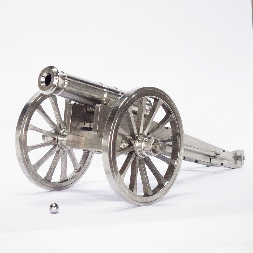 Mini Cannon Stainless Steel Handcrafted Napoleon Cannon Model Rare Military Collection