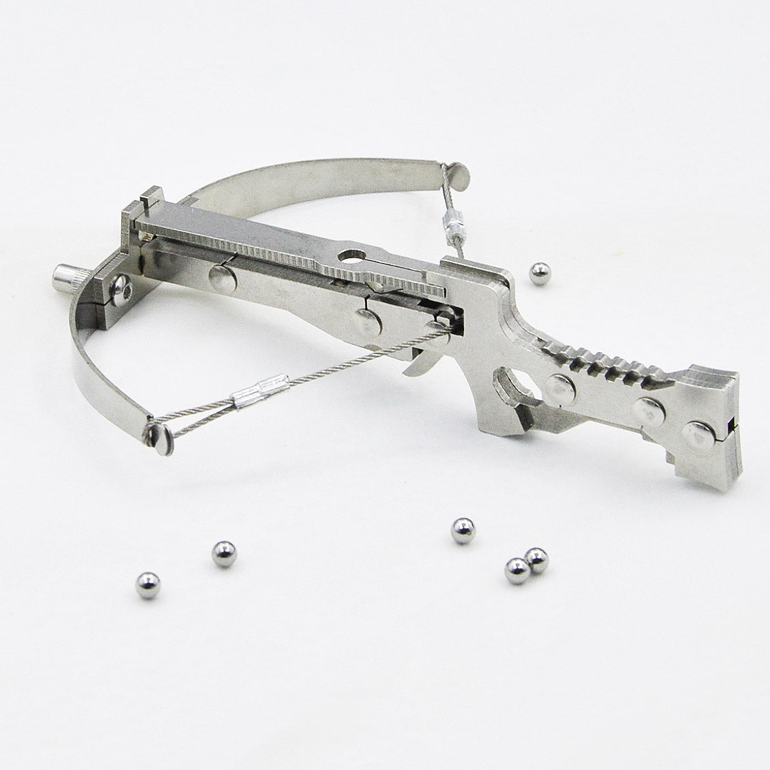 Stainless Steel Mini Crossbow  with steel balls  Outdoor play  and rare gifts