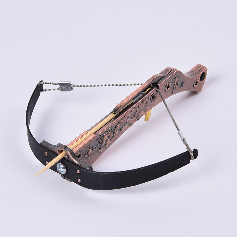 Mini Crossbow Metal Dragon Body Toothpick Crossbow