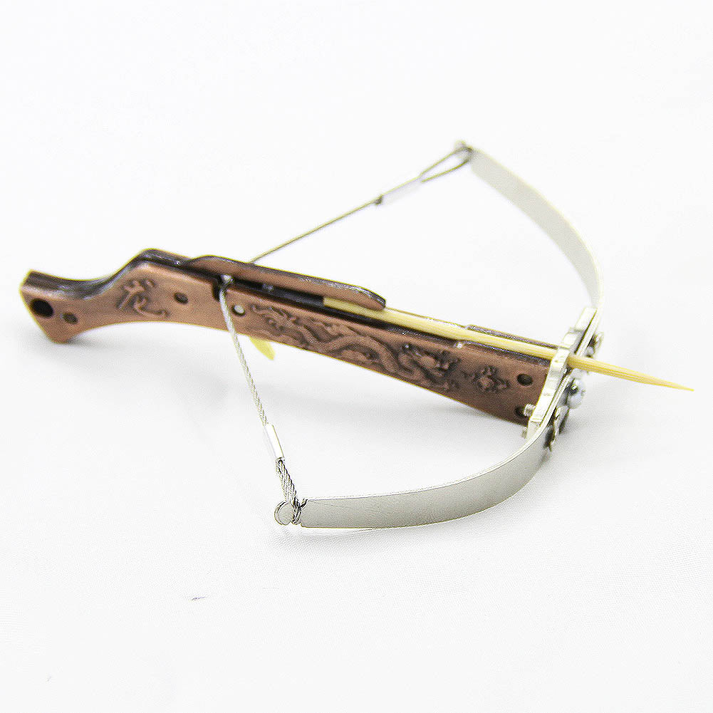 Mini Crossbow Metal Dragon Body Toothpick Crossbow