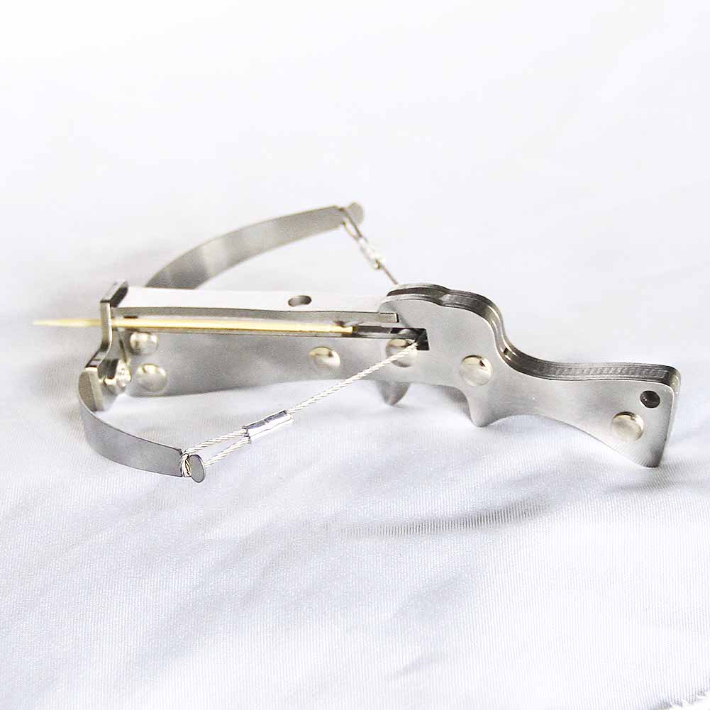 Mini Powerful Stainless Steel Crossbow  Launch Steel Ball or Toothpick