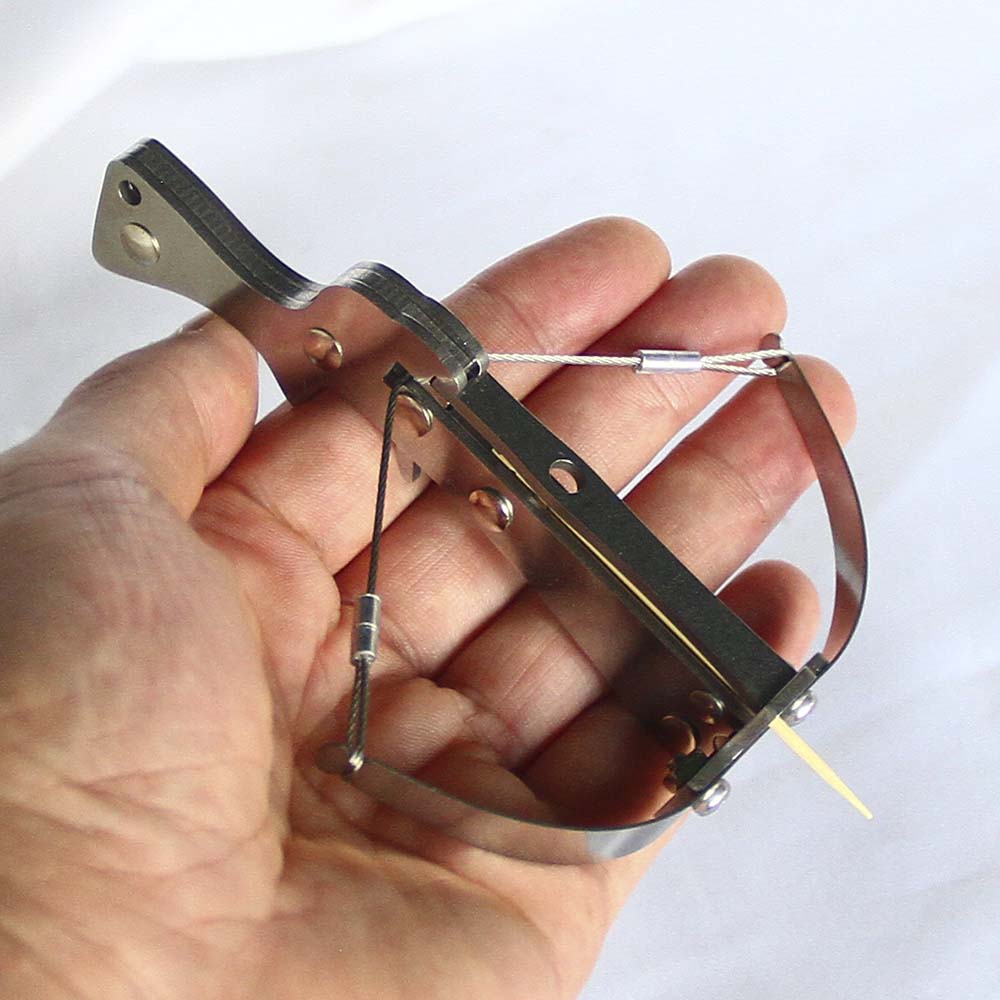 Mini Powerful Stainless Steel Crossbow  Launch Steel Ball or Toothpick