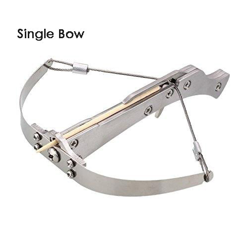 Mini Crossbow Stainless Steel Toothpicks Arrow Bow 3 Pull Options with 200 Bamboo Sticks Kids Rare Toy and Gifts